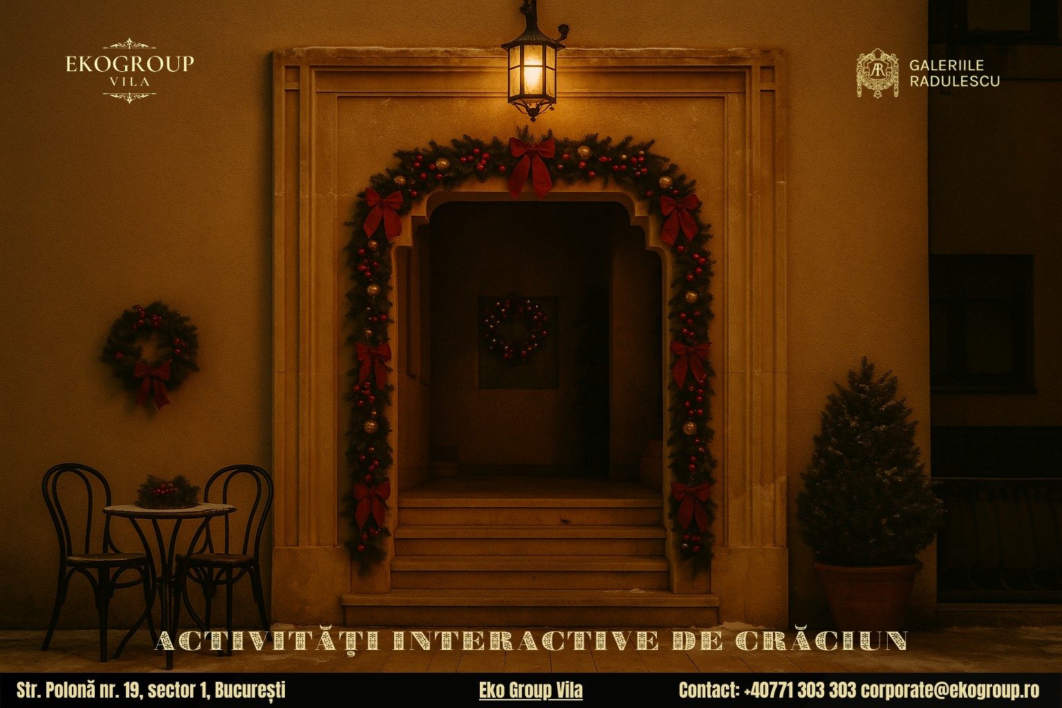 Activități de Crăciun care readuc farmecul anilor ’30 – o experiență de neuitat la Eko Group Vila