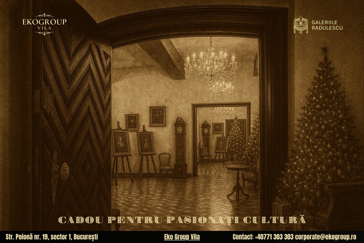 Cadou de Crăciun cultural: Descoperă farmecul Crăciunului anilor ’30 la Eko Group Vila